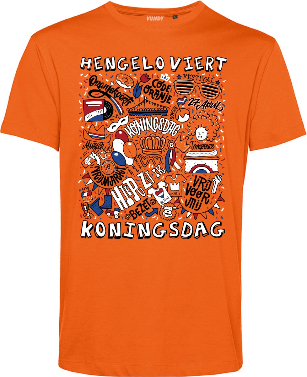 T-shirt Hengelo Oranjekoorts | Oranje | maat L